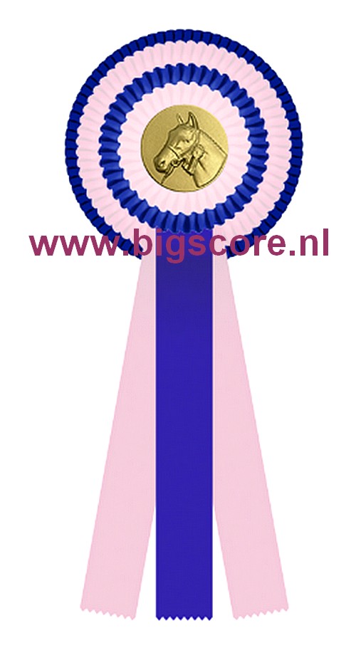 R 04 Multi 4-Ringsrozet Ø 15,5 L: 39,5 cm Blanco met optie Full-Colour logo Ø 50 mm
